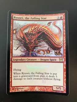 FOIL Ryusei, The Falling Star Prerelease Promo MTG Champions Of Kamigawa NM - Image 1