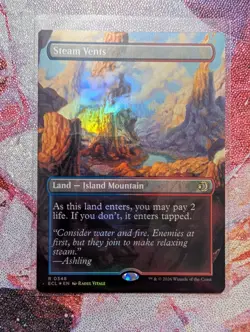 Steam Vents (Borderless) FOIL Lorwyn Eclipsed MINT FRESH PULL 0348 - Image 1