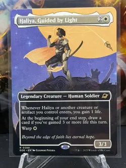 MTG Haliya, Guided by Light (Borderless) R Edge of Eternities EOE 289 NM - Image 1
