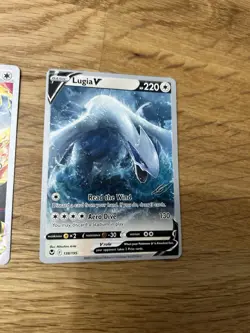 Colorless Lugia V & VSTAR 139/195 Tempest Pokemon World Championships 138/195 - Image 3