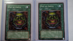 Konami Yu-Gi-Oh! CCG Pot of Greed Spell Card SYE-040 English 2-Card Lot - Image 1