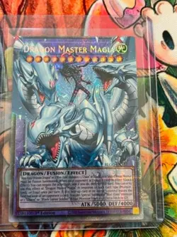 YUGIOH BLGG-EN137 Dragon Master Magia Extended Art Starlight Rare 1st Edition NM - Image 1
