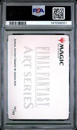 Magic The Gathering Final Fantasy Art Series #14 Jenova, Ancient Calamity PSA10 - Image 2