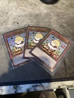 3x Madolche Puddingcess 1st Ed Platinum Secret Rare RA04-EN186 YuGiOh Playset - Image 1