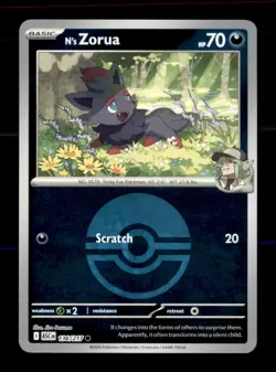 N's Zorua (Poke Ball) 136/217 Common Ascended Heroes Pokemon Reverse Holo NM - Image 1