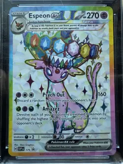 CGC 10 Espeon ex 175 SVP Black Star Promo Prismatic Evolutions Pokemon Gem Mint - Image 2