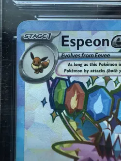 CGC 10 Espeon ex 175 SVP Black Star Promo Prismatic Evolutions Pokemon Gem Mint - Image 3
