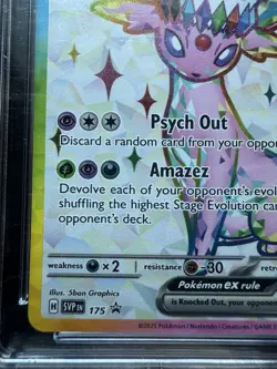 CGC 10 Espeon ex 175 SVP Black Star Promo Prismatic Evolutions Pokemon Gem Mint - Image 5