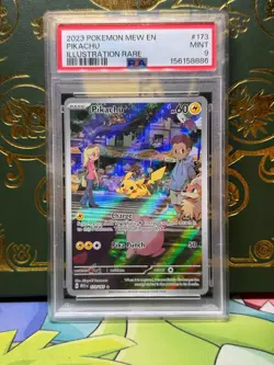 Pikachu 2023 Pokemon 151 Illustration Rare #173 PSA 9 - Image 1