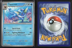 Vaporeon (Poke Ball Pattern) 022/131 Rare Prismatic Evolutions Pokemon Near Mint - Image 3