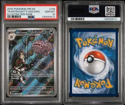 PSA 10 TEAM ROCKET'S WEEZING #199 2025 POKEMON DRI EN-DESTINED RIVALS - Image 3