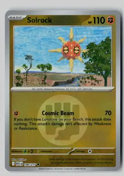 Solrock (Energy Symbol) 106/217 Holo Ascended Heroes Pokemon Reverse Holo NM - Image 1