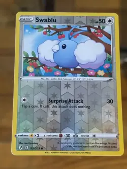 Swablu 132/203 Evolving Skies Pokemon Card Reverse Holo - Image 1