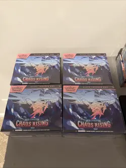 Lot of 4 - Pokemon TCG Chaos Rising Elite Trainer Box ETB SEALED NEW - Image 1