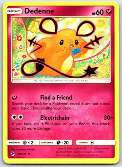 Dedenne 88/131 Uncommon Forbidden Light Pokemon MP Komiya - Image 1