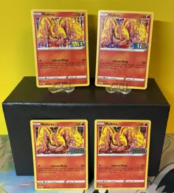 🔥 Moltres SWSH185 🔥 NM lot of 4 Brilliant Stars Black Star Promo Pokemon TCG - Image 1