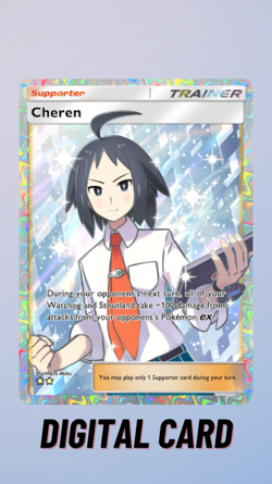Cheren Pulsing Aura Pokemon TCG Pocket 2 Star ⭐⭐ (English) - Image 1