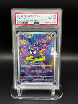Pokemon TCG: Gastly - Temporal Forces Illustration Rare #177 [PSA 10 GEM MT] - Image 1