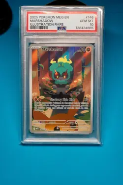 2025 Pokemon MEG EN #146 Marshadow Illustration Rare PSA 10 GEM MINT - Image 1