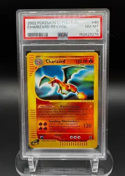 Pokemon TCG: Charizard - Expedition Reverse Holographic #40 [PSA 8 NM-MT] - Image 1