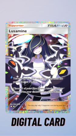 Lusamine Deluxe Pack ex Pokemon TCG Pocket Trade 2 Star ⭐⭐ (English) - Image 1