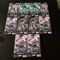 Gundam TCG PHANTOM ARIA Sleeved Booster Packs Lot of 10X New Sealed IN HAND - Image 1