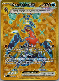 Garchomp ex 260/182 Paradox Rift Pokemon TCG Holo Hyper Rare NM - Image 1
