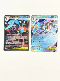 Mega Greninja EX Holo Lot of 2 English Chaos Rising Pokemon TCG 022/086&100/086 - Image 1