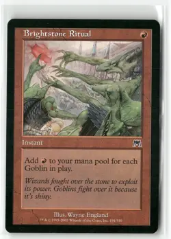 Brightstone Ritual 191 Common Onslaught Magic: The Gathering Lightly Played - Image 1