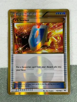 Pokemon VS Seeker 110/108 XY Roaring Skies Gold Holo Secret Rare Trainer Card LP - Image 1