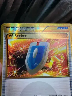 Pokemon VS Seeker 110/108 XY Roaring Skies Gold Holo Secret Rare Trainer Card LP - Image 3