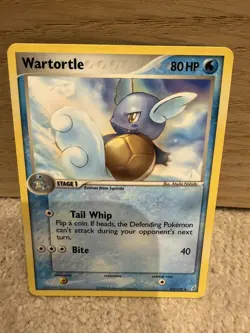 Pokemon TCG Wartortle Crystal Guardians 43/100 Regular - Image 1