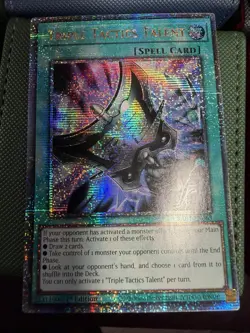 EU Print NM Triple Tactics Talent Quarter Century Secret Rare RA01-EN063 - Image 1