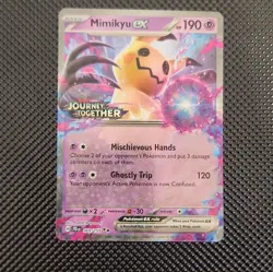 Pokemon TCG Mimikyu ex 069/159 Double Rare Holo EN Journey Together Stamped - Image 1