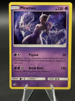 Pokemon TCG Detective Pikachu - Mewtwo #12/18 Holo Rare See Pictures - Image 1