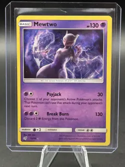 Pokemon TCG Detective Pikachu - Mewtwo #12/18 Holo Rare See Pictures - Image 3