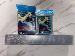 Pokemon Cynthia & Garchomp Deck Case Deck Shield Sleeve Playmat Set Card Game - Image 1