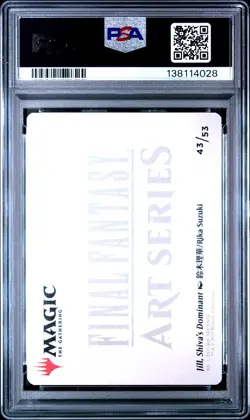 Magic The Gathering Final Fantasy Art Series Stamp Jill Shiva's Dominant PSA10 - Image 2
