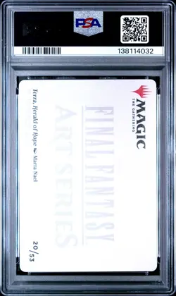 2025 Magic The Gathering Final Fantasy Art Series Terra, Herald Of Hope PSA10 - Image 2