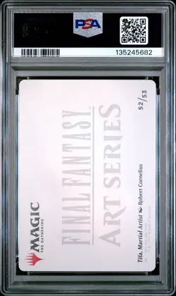 2025 Magic The Gathering Final Fantasy Art Series #52 Tifa, Martial Artist PSA10 - Image 2
