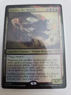 mtg,Rakdos, the Muscle Outlaws of Thunder Junction Foil NM - Image 1