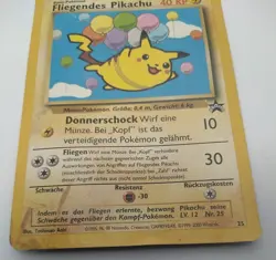 Pokemon Pikachu (Flying) 25 World Collection German Damaged - Image 5