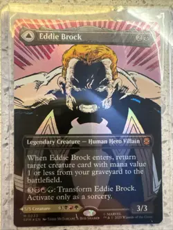 MTG Marvel Eddie Brock Borderless Foil - VENOM #0233 - Image 1