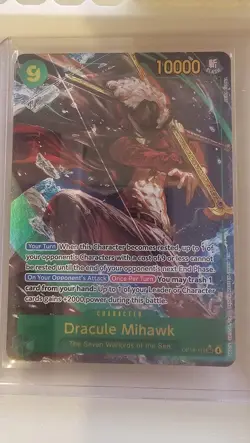 Dracule Mihawk - (Alternate Art) OP14 OP14-119 Foil SEC NM The Azure Sea's Seven - Image 1