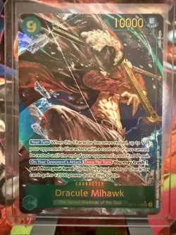Dracule Mihawk - OP14-119 (Alternate Art) The Azure Sea's Seven Foil - Image 1