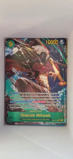 Dracule Mihawk - (Alternate Art) Foil SEC The Azure Sea's Seven OP14-119 NM - Image 1