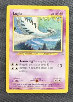 Pokemon TCG Lugia Rare Neo Revelation 20/64 90 HP English Unlimited Regular - Image 1