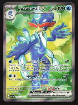 Pokemon Quaquaval ex 235/193 Paldea Evolved Ultra Rare Full Art Holo LP - Image 1