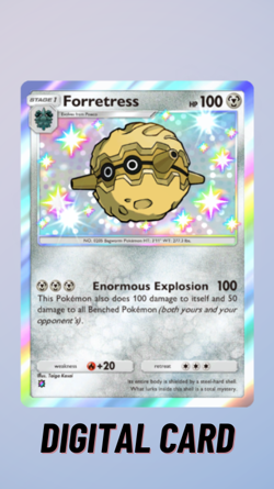 Forretress Shiny Mega Shine Pokemon TCG Pocket 1 Star ⭐ (English) - Image 1