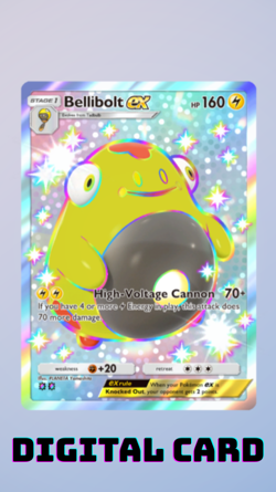 Bellibolt EX Shiny Paradox Drive Pokemon TCG Pocket 2 Star ⭐⭐ (English) - Image 1
